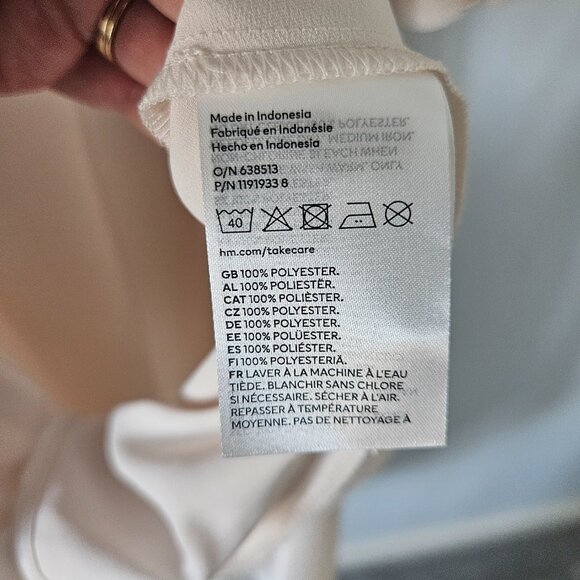 H&M cream maternity midi dress - Picture 5 of 8